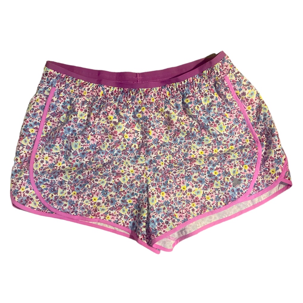 NWOT Tek Gear purple floral Workout Shorts XXL